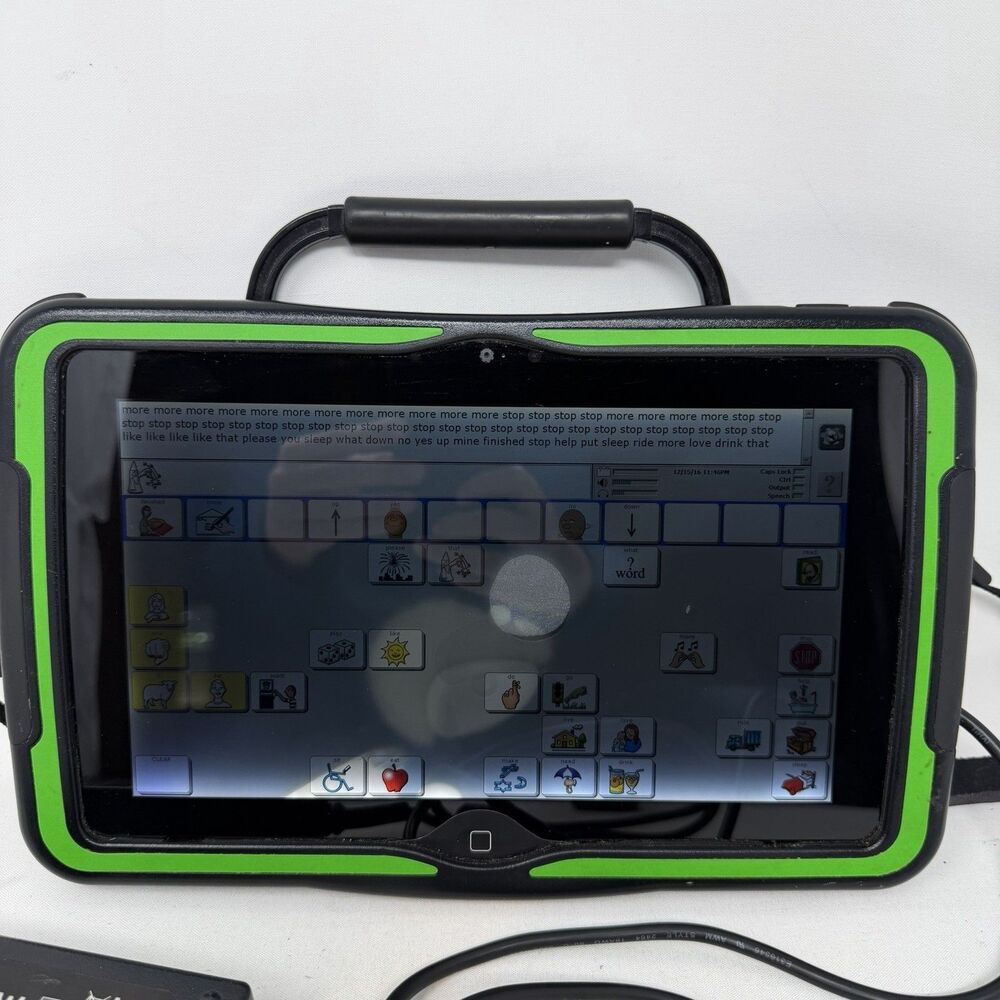 PRC Accent 1000 AAC Speech Communication Device w/ Charger Screen Discoloration